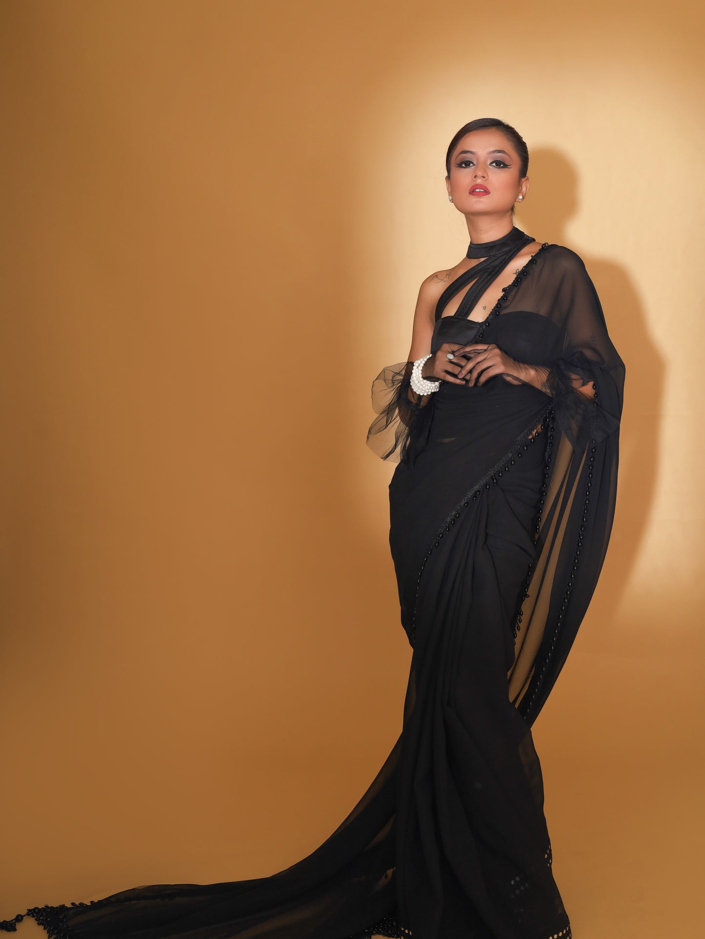 RANI's SABLE MIDAS SAREE WITH BELT , CORSET & PETICOTE