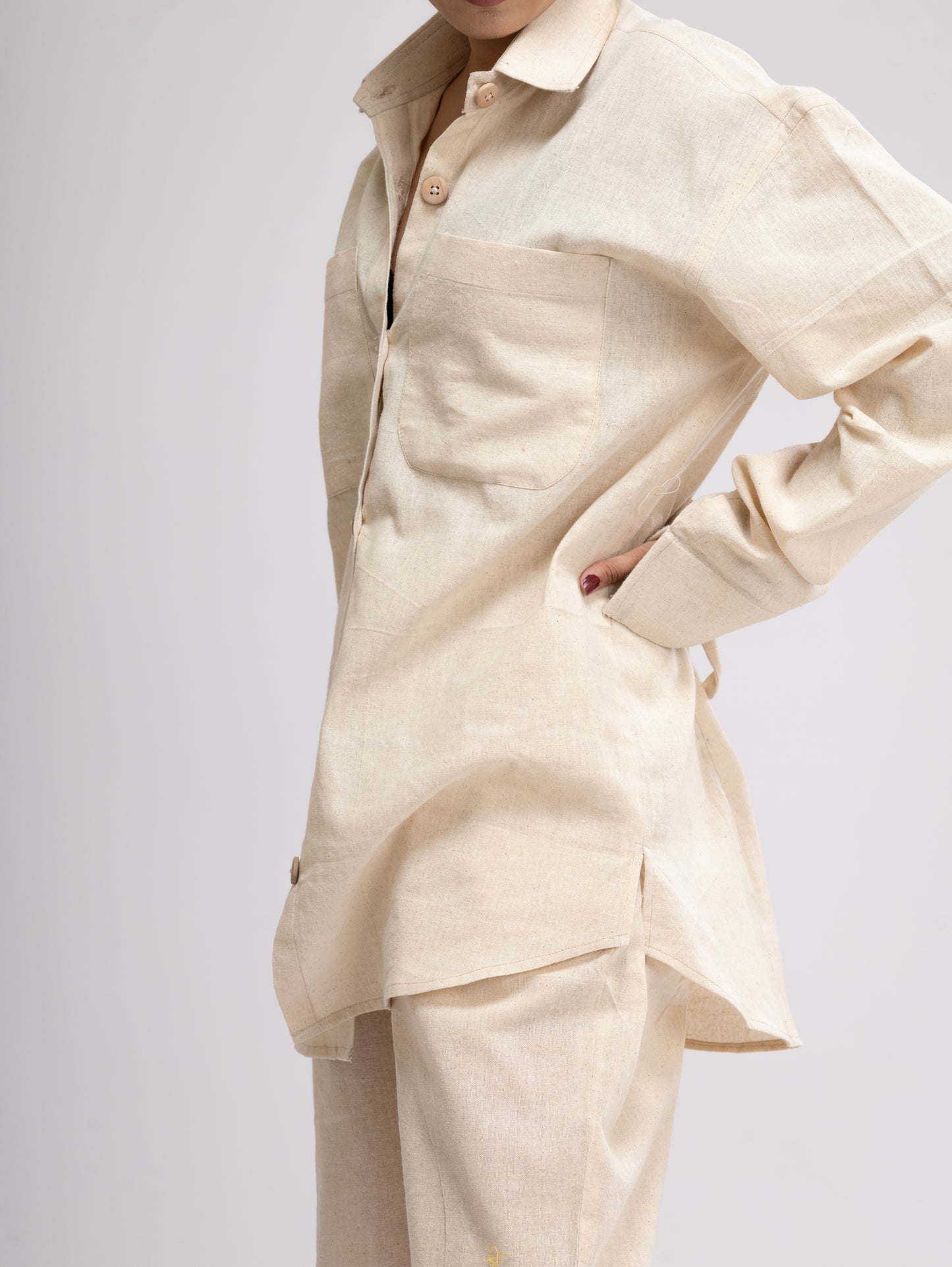 CO-ORD (SET OF 2) - OVERSIZED SHIRT & BERMUDA SHORTS