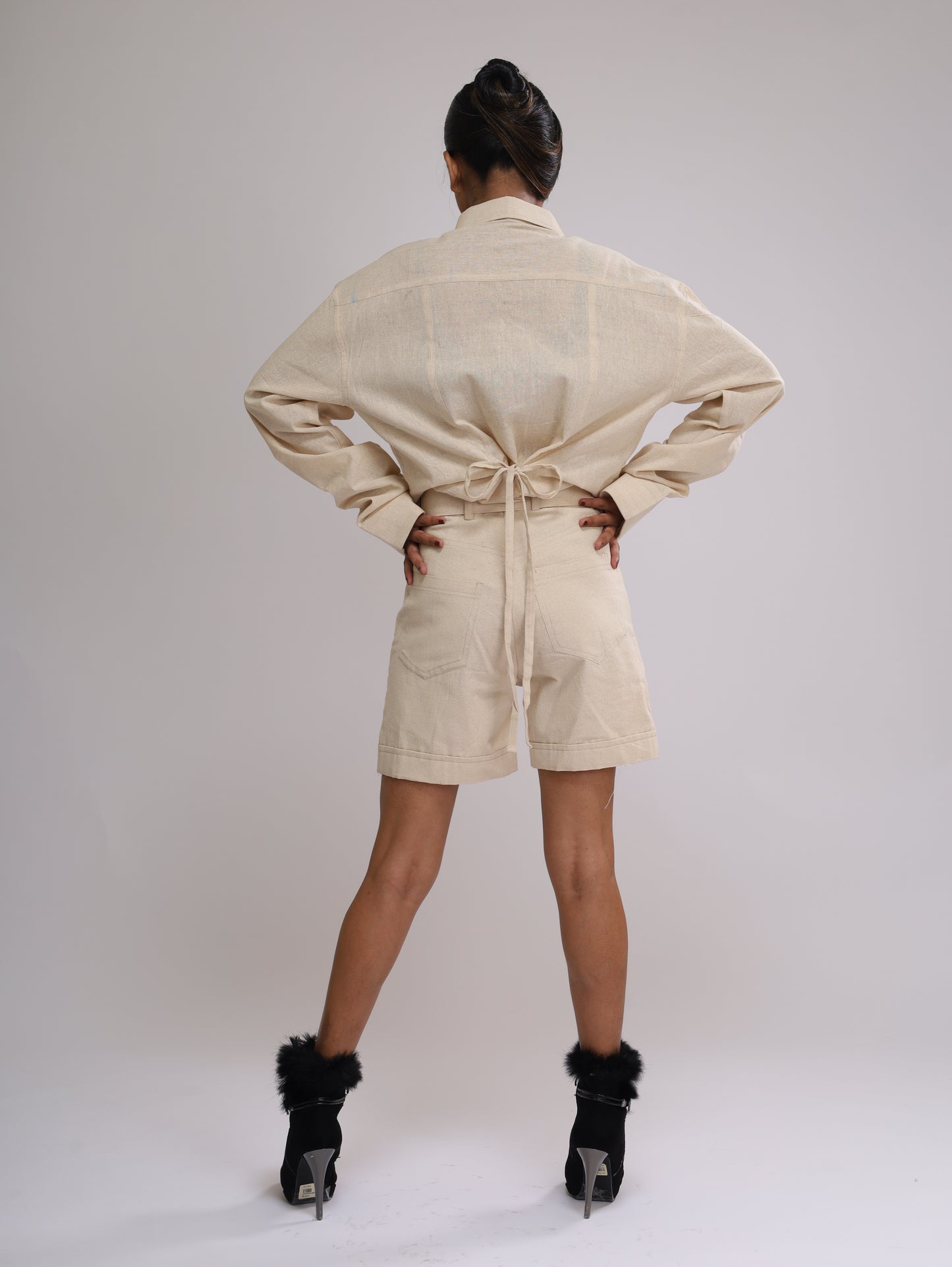 CO-ORD (SET OF 2) - OVERSIZED SHIRT & BERMUDA SHORTS