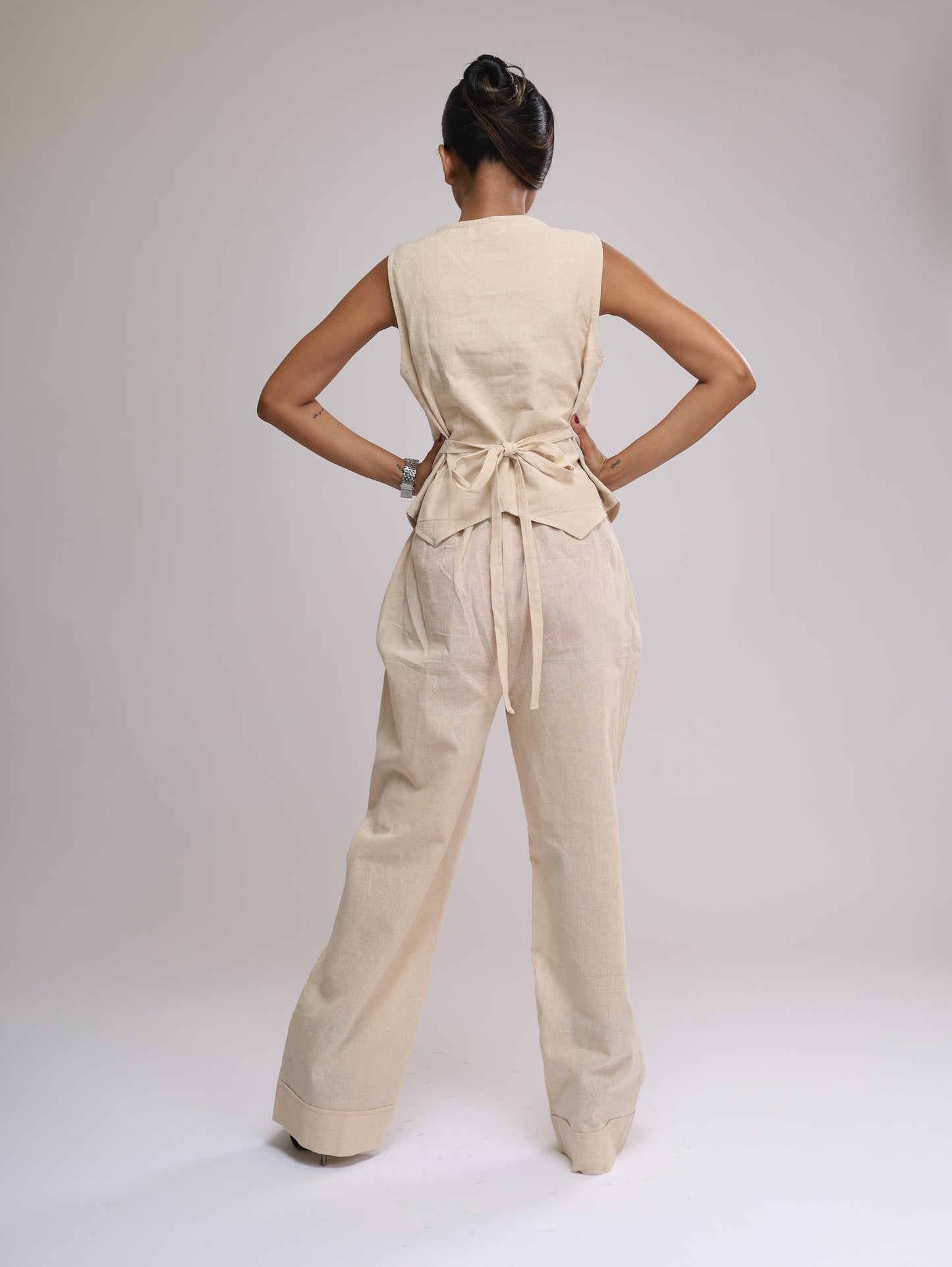 CO-ORD (SET OF 2) - TAILORED WAISTCOAT & PYJAMA TROUSER