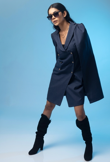 DENIM BLAZER DRESS