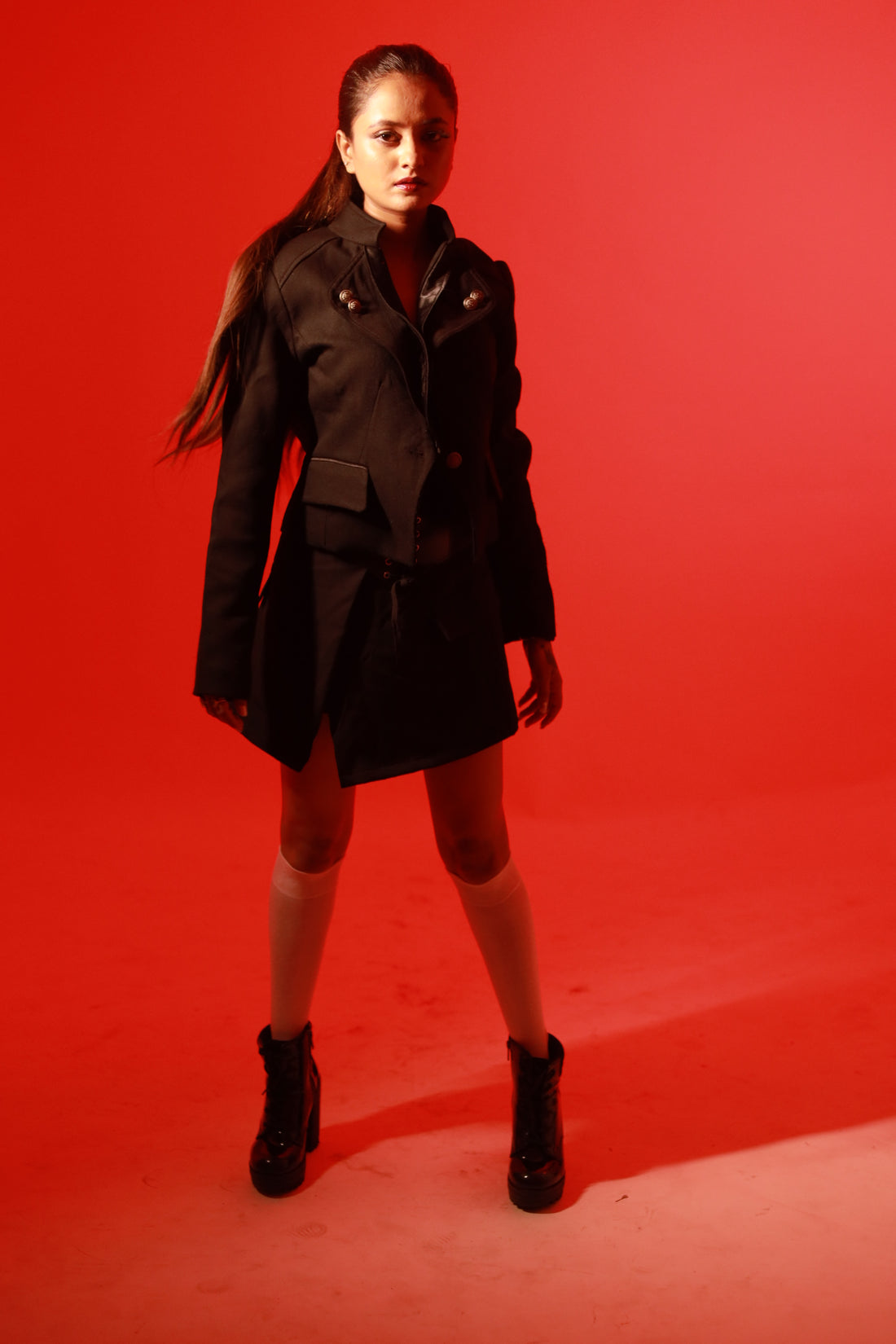 ATA'S  BLACK MINI BLAZER