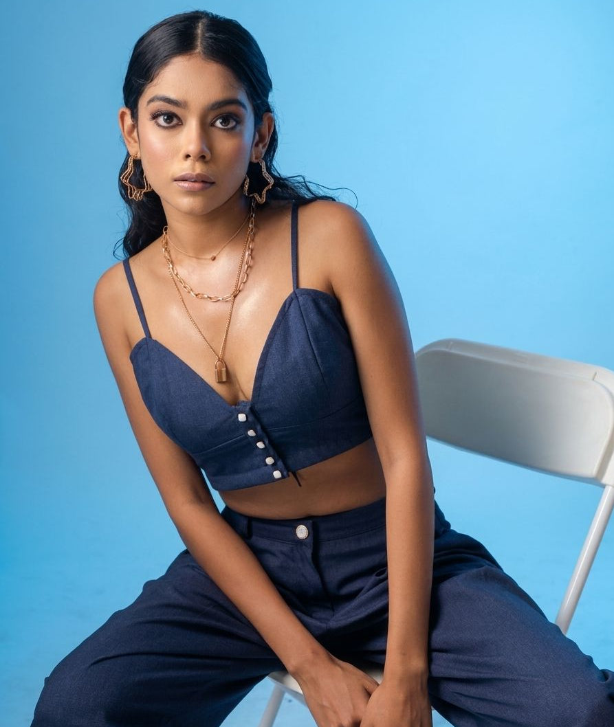 DENIM TAILORED CORSET